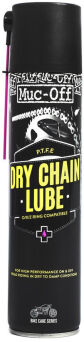 Smar do łańcucha do użytku drogowego i offroadowego w suchych warunkach, baza teflonowa - 400ml - MUC-OFF Dry Weather Chain Lube